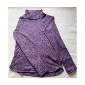 TEK GEAR purple soft fleece sweater/ sweatshirt long sleeve